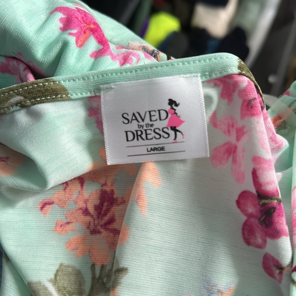 Mint floral wrap maxi dress - Picture 6 of 6